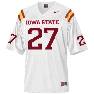 Men's Iowa State #27 Amechie Walker White Stitched Jerseys 859683-404