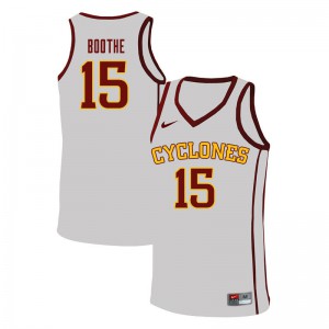 Men ISU #15 Carter Boothe White Basketball Jersey 285592-518