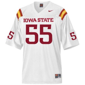 Men's Cyclones #55 Darrell Simmons Jr. White Stitch Jersey 329590-767