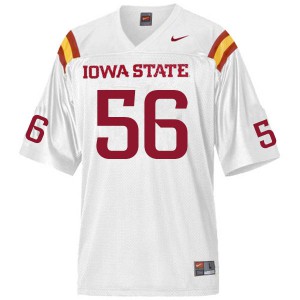 Men Iowa State #56 Anthony Smith White Stitched Jersey 537397-865