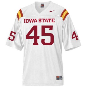 Mens Cyclones #45 Corey Suttle White Football Jersey 751663-970