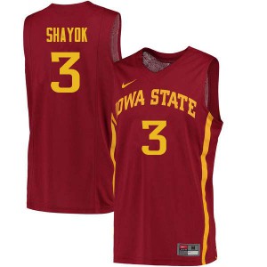 Mens Iowa State Cyclones #3 Marial Shayok Cardinal NCAA Jersey 167223-256