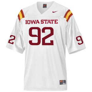 Men Iowa State Cyclones #92 Matt Seres White Stitched Jersey 752377-915