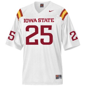 Men ISU #25 Tyler Rodgers White Stitched Jerseys 637368-561
