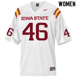 Womens Iowa State Cyclones #46 Answer Gaye White Stitched Jersey 622567-546