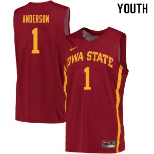 Youth ISU #1 Luke Anderson Cardinal Player Jersey 846637-449