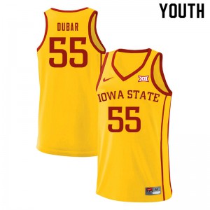 Youth Iowa State #55 Darlinstone Dubar Yellow NCAA Jersey 508103-788