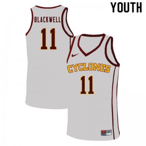 Youth Cyclones #11 Dudley Blackwell White High School Jersey 589933-253