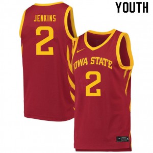 Youth Iowa State Cyclones #2 Nate Jenkins Cardinal NCAA Jersey 312998-561