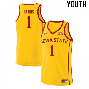 Youth Cyclones #1 Tyler Harris Yellow Official Jersey 886836-904