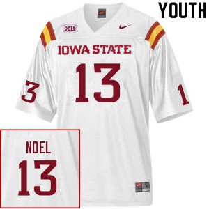 Youth Iowa State University #13 Jaylin Noel White Stitch Jerseys 840053-422