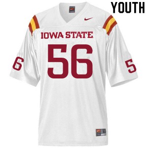 Youth Cyclones #56 Anthony Smith White Football Jerseys 301295-681