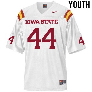Youth Iowa State Cyclones #44 Dan Sichterman White Football Jerseys 520214-329