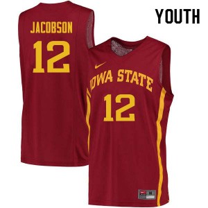 Youth Cyclones #12 Michael Jacobson Cardinal Stitch Jersey 932142-699